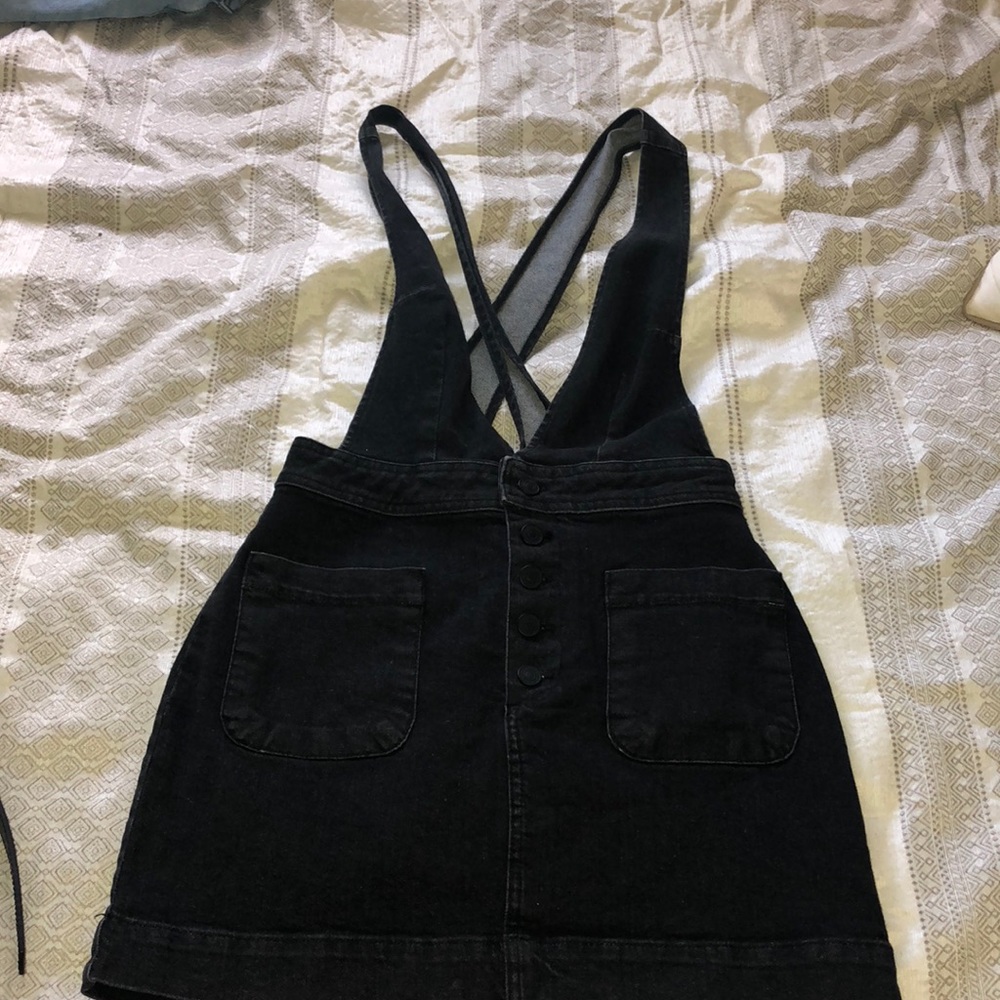 Free People Denim Skirt Overall